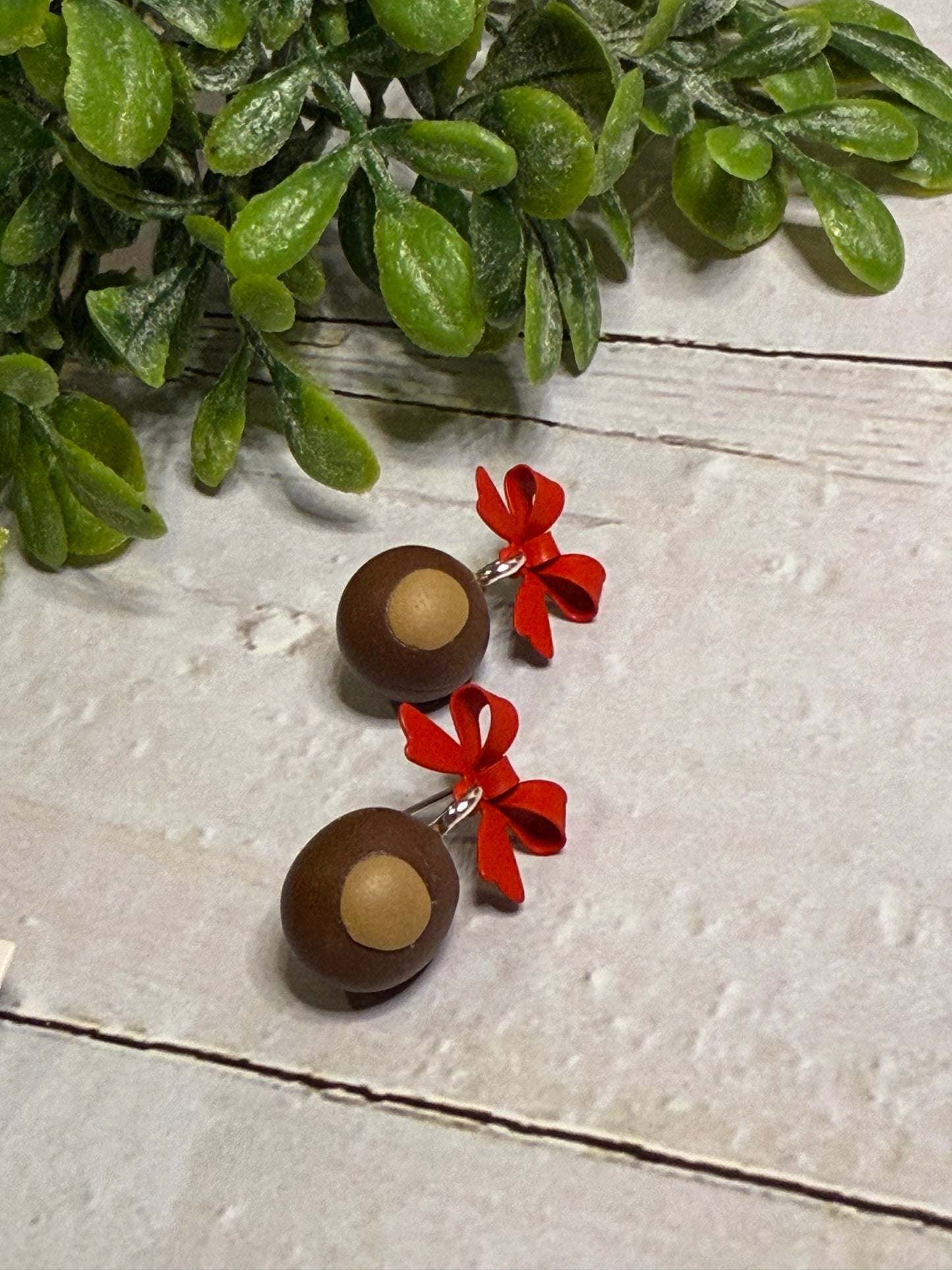 Dangle Buckeye Earrings