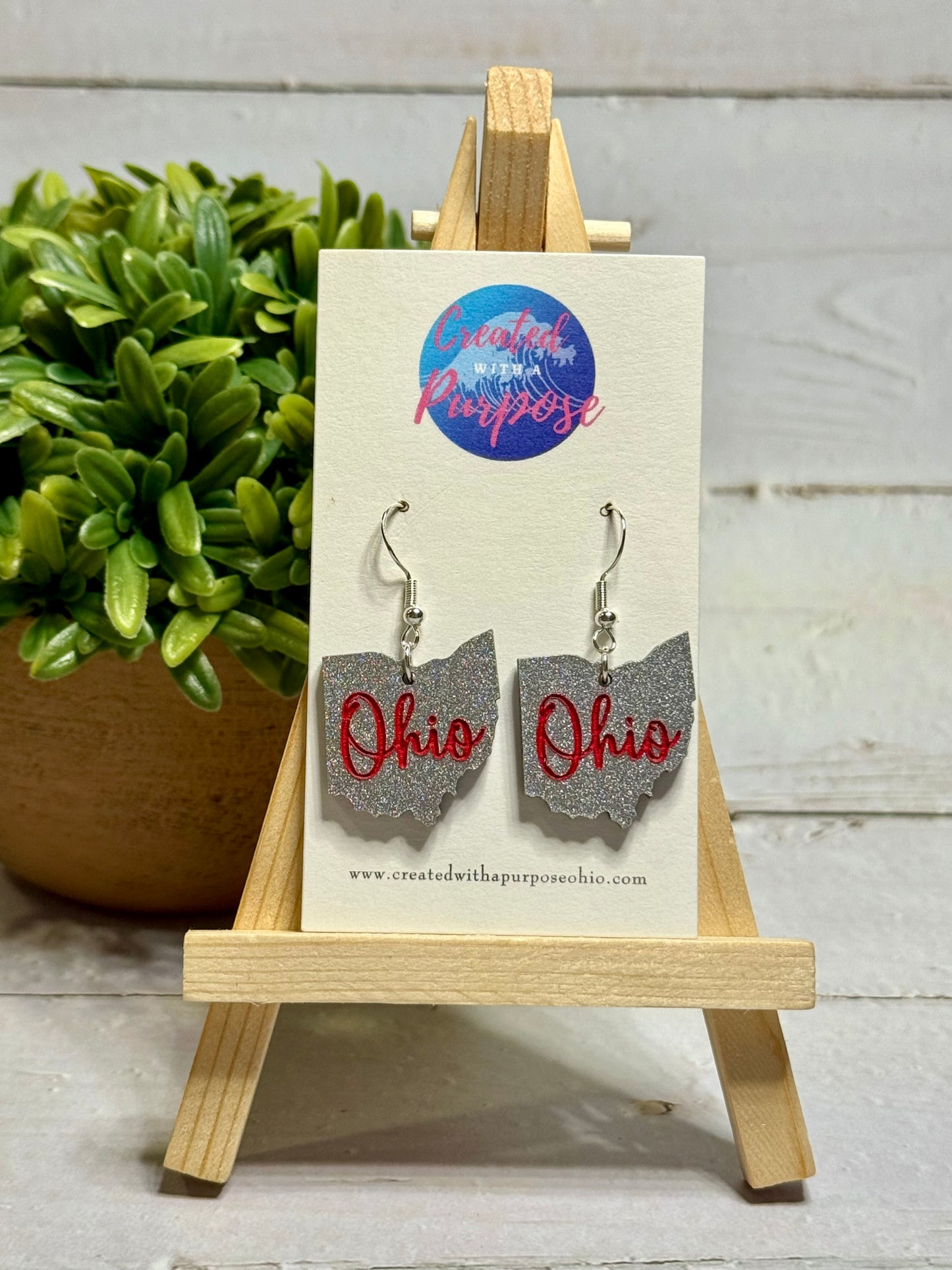 Silver Ohio Dangle