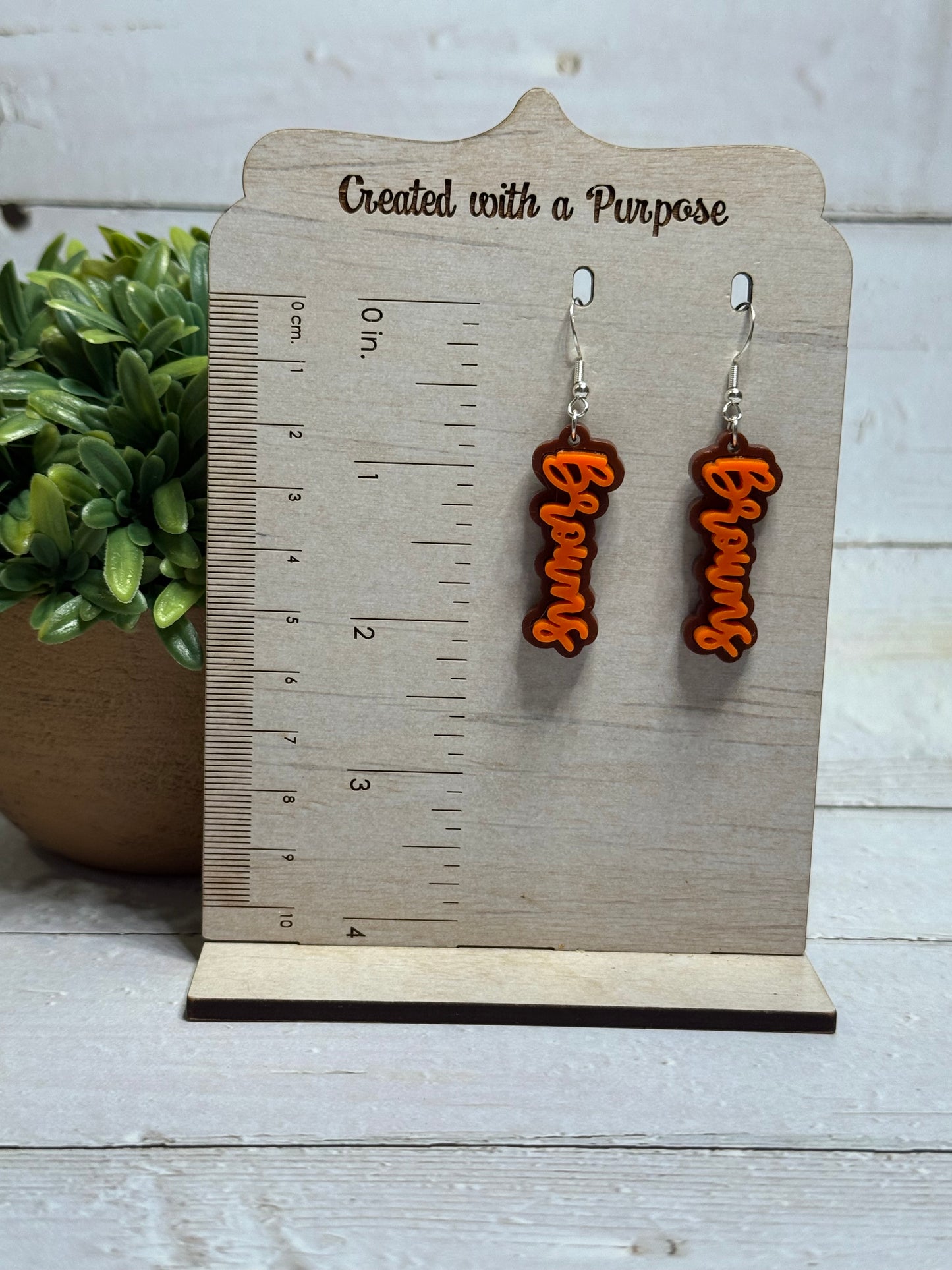 Browns Cursive Dangle