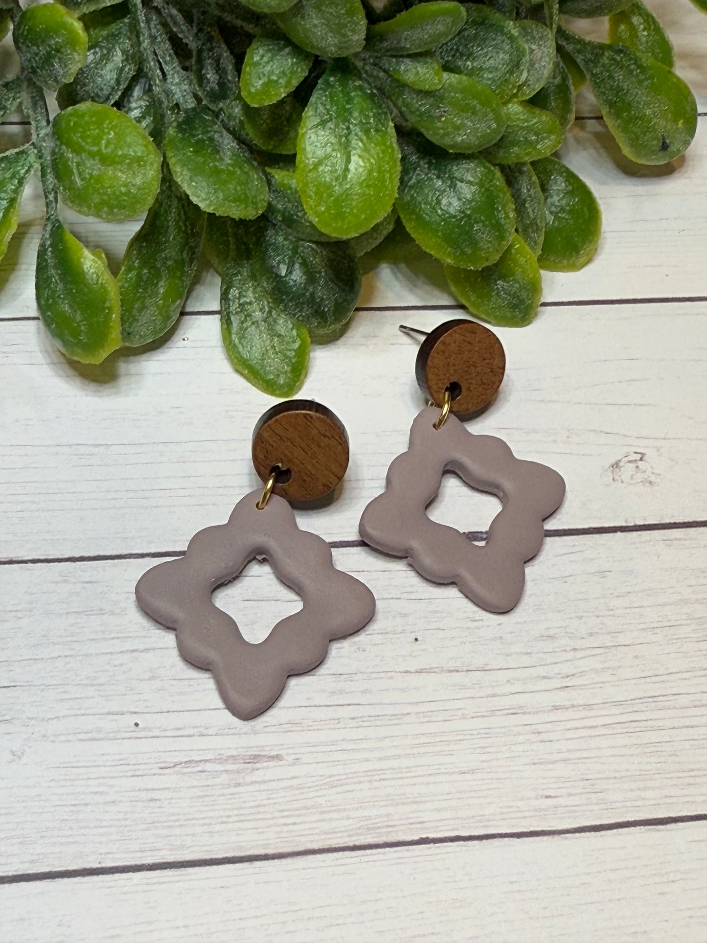 Light Lavender Polymer Clay Earrings