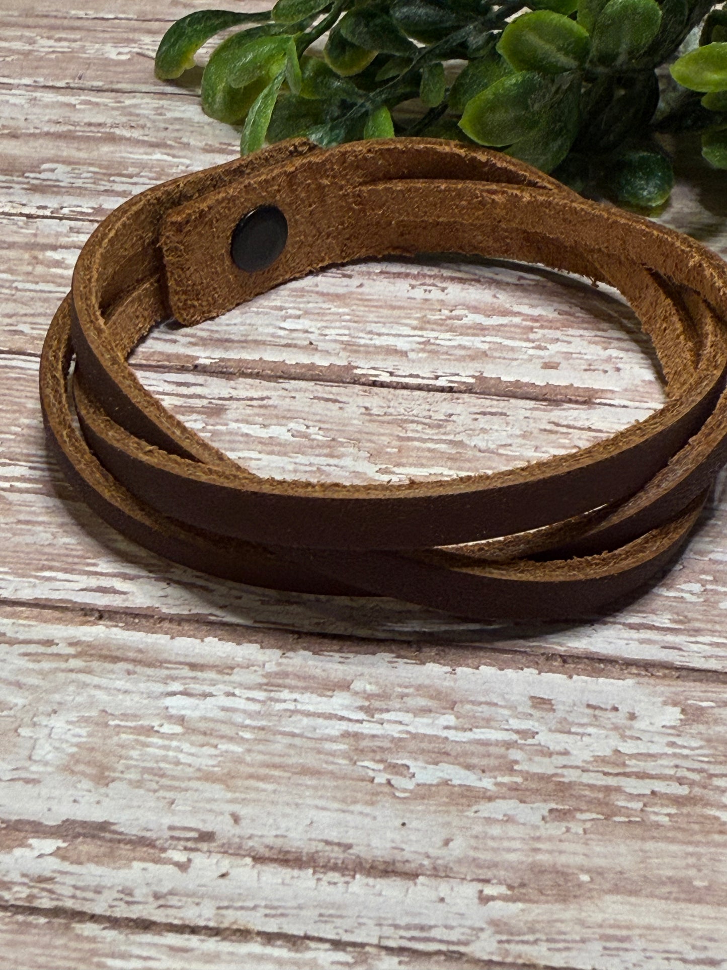 Loose Brown Braid Bracelet