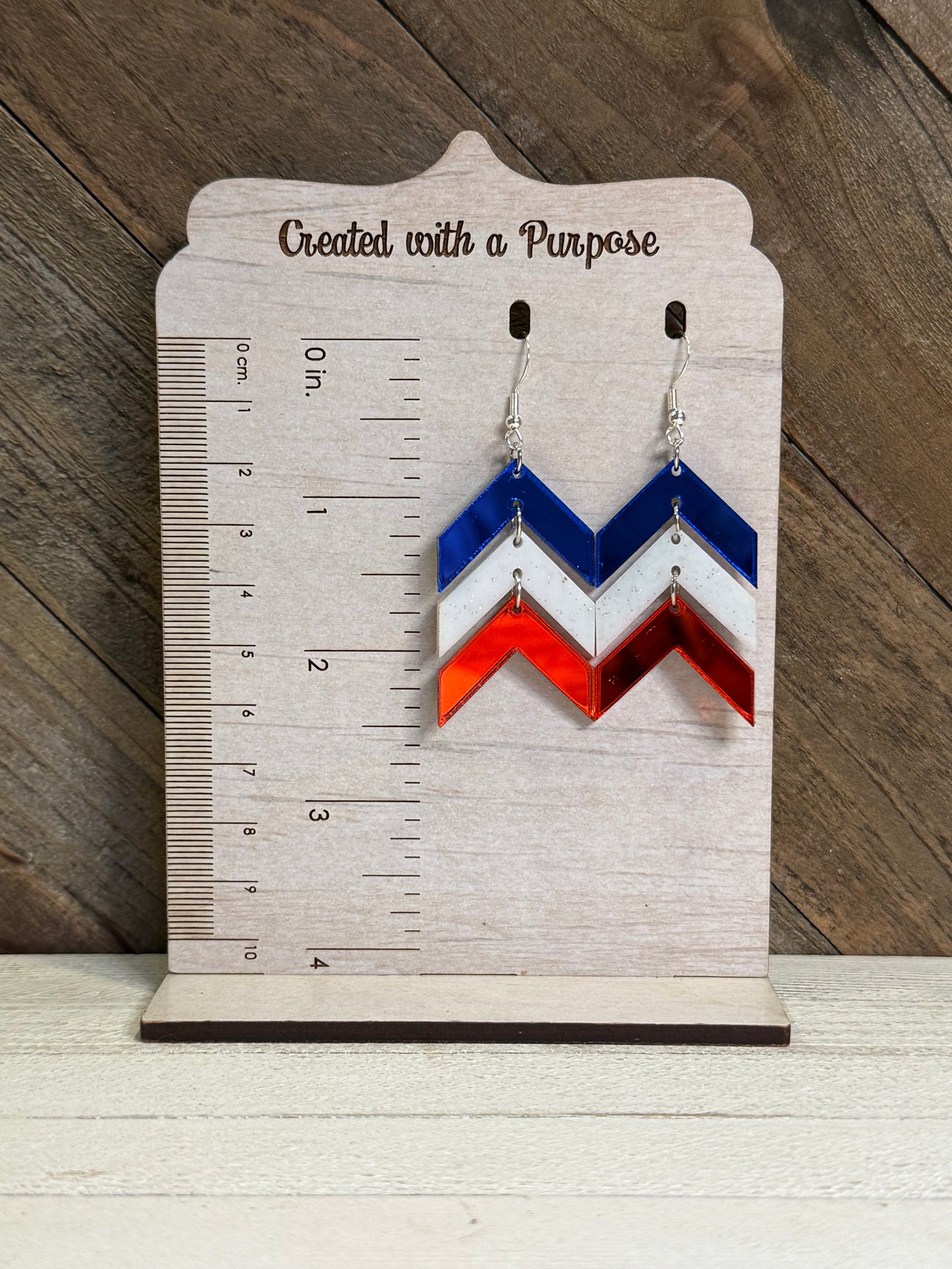 Chevron - Blue, White, Red