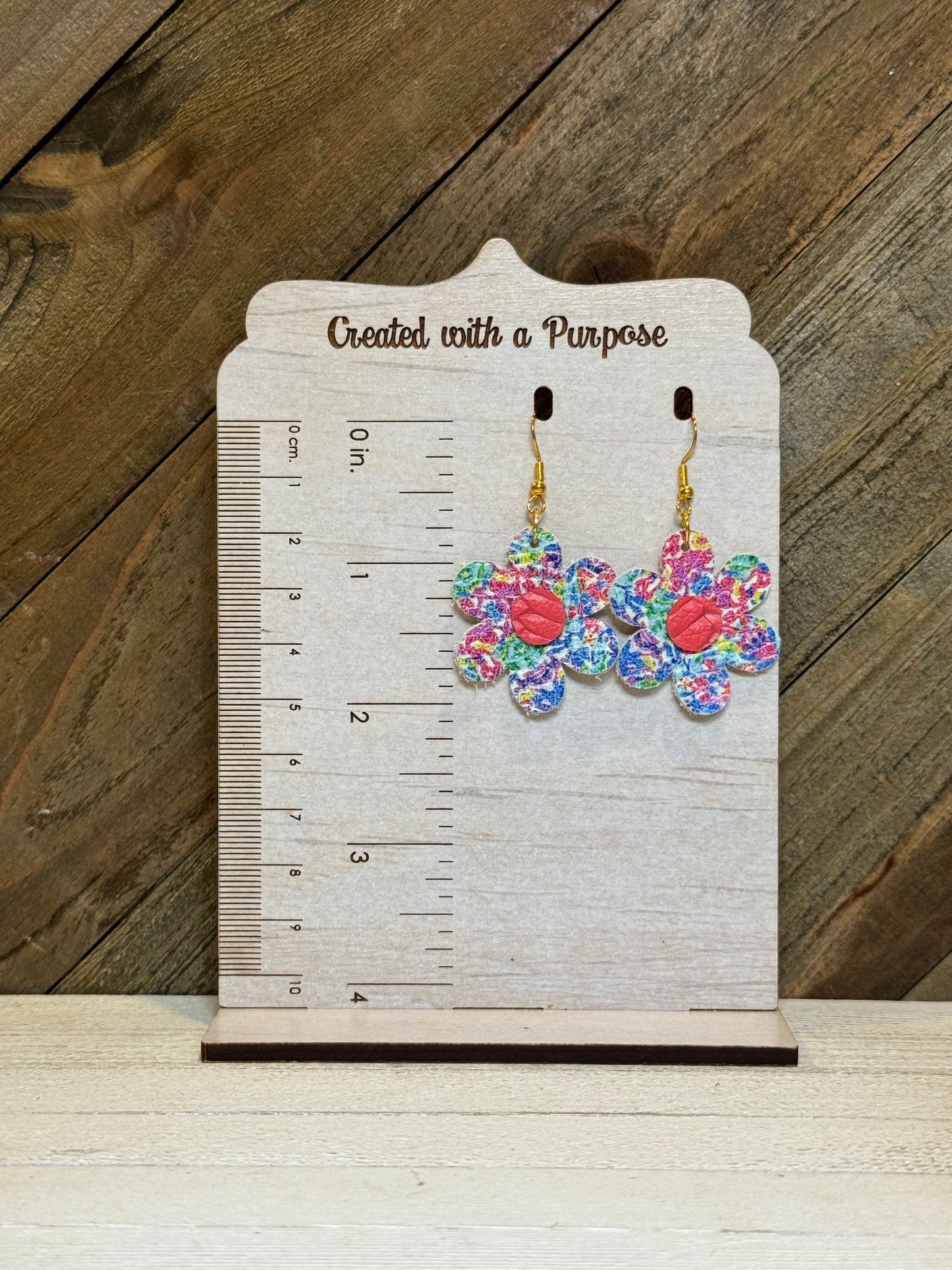 Multi Color Daisy Earrings