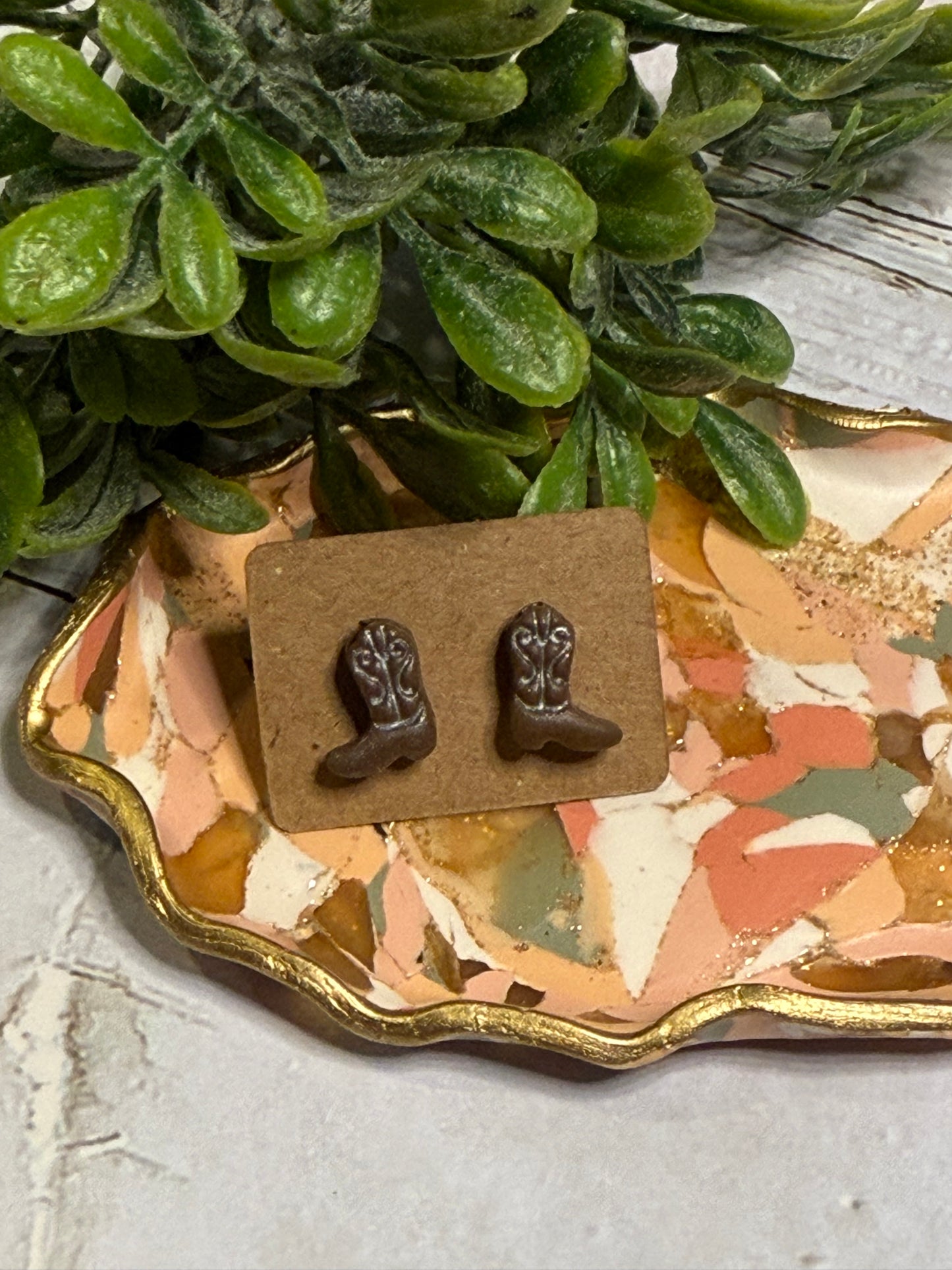 Brown Boot Studs