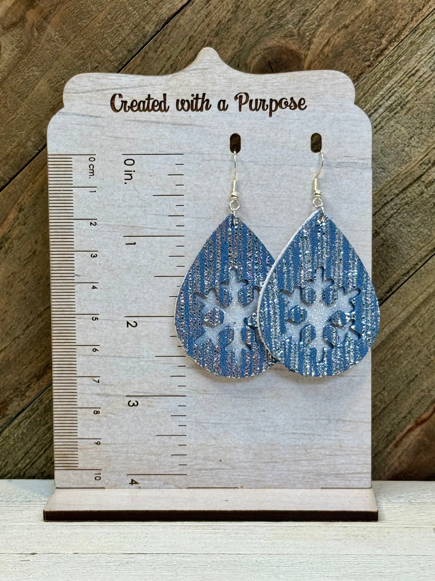 Blue Silver Snowflake