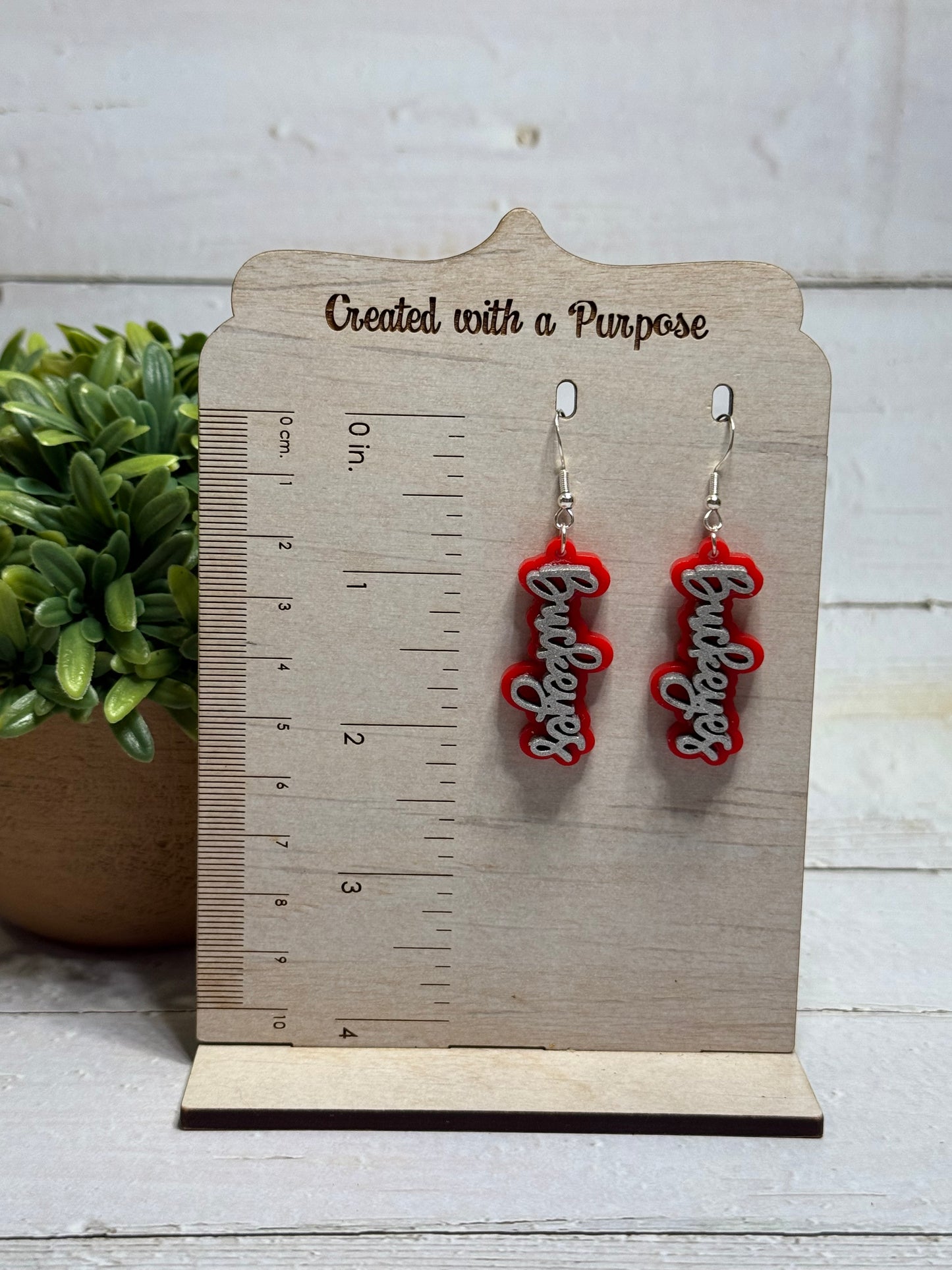 Buckeyes Cursive Dangle