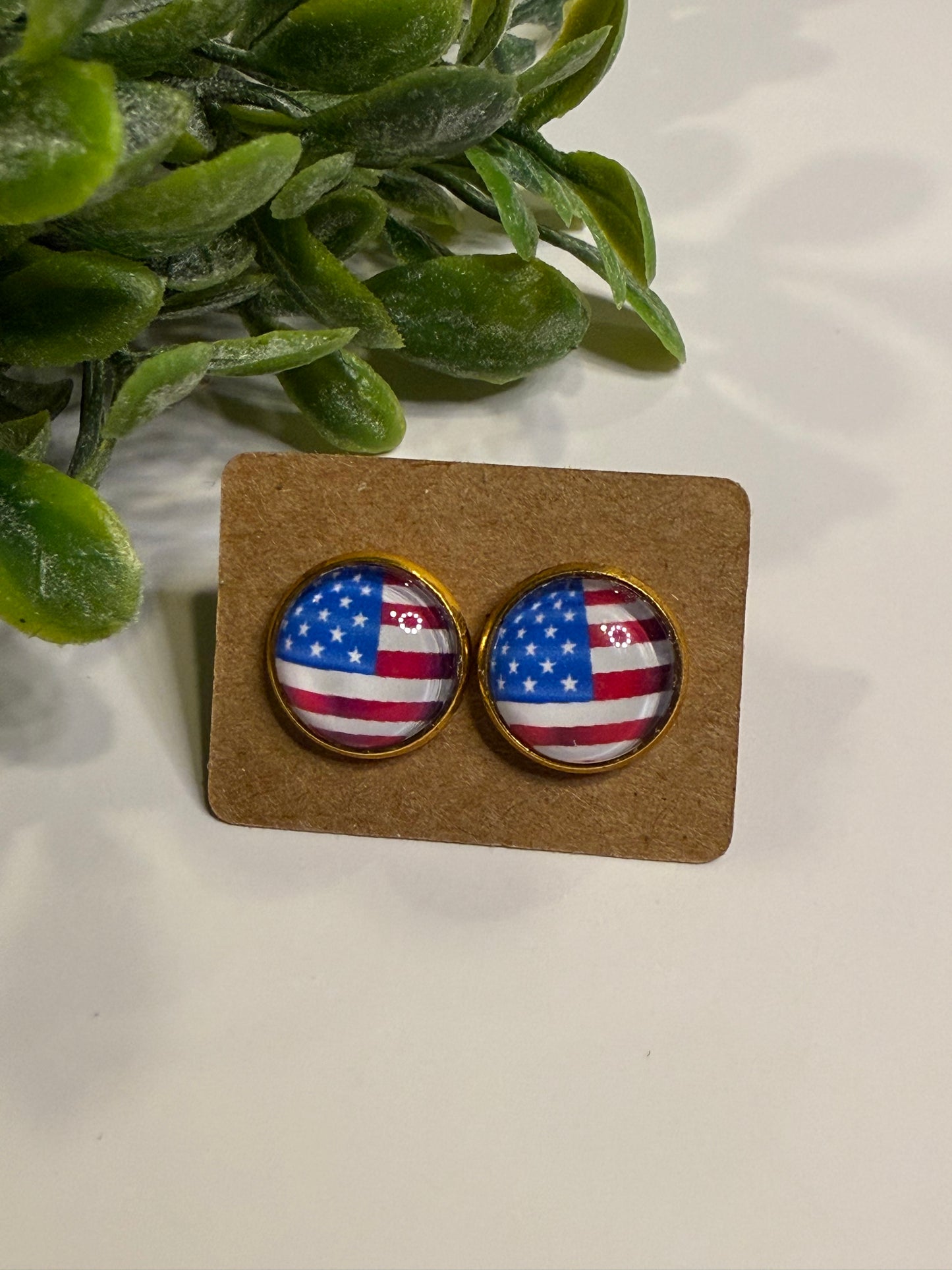American Flag Studs