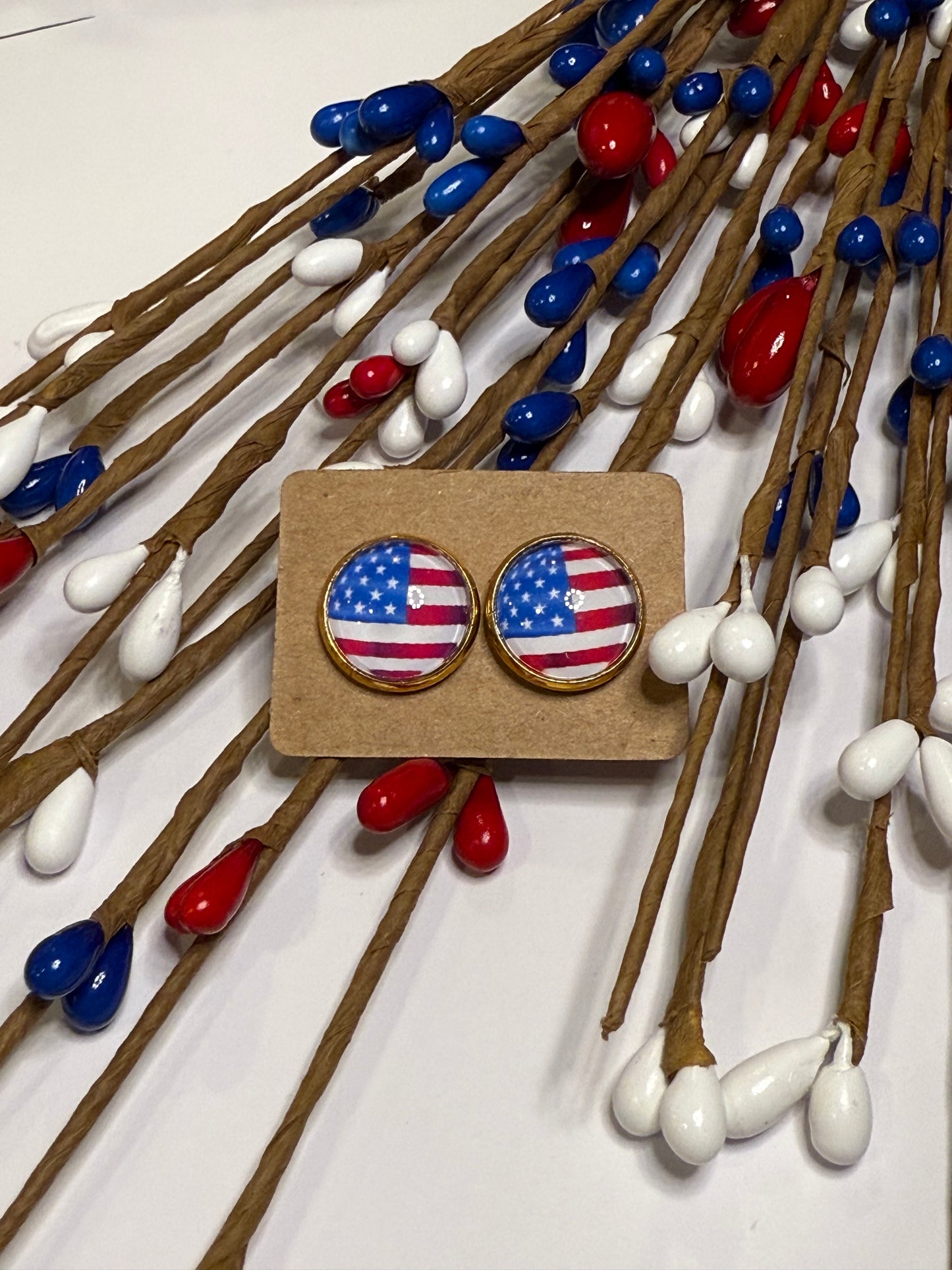American Flag Studs