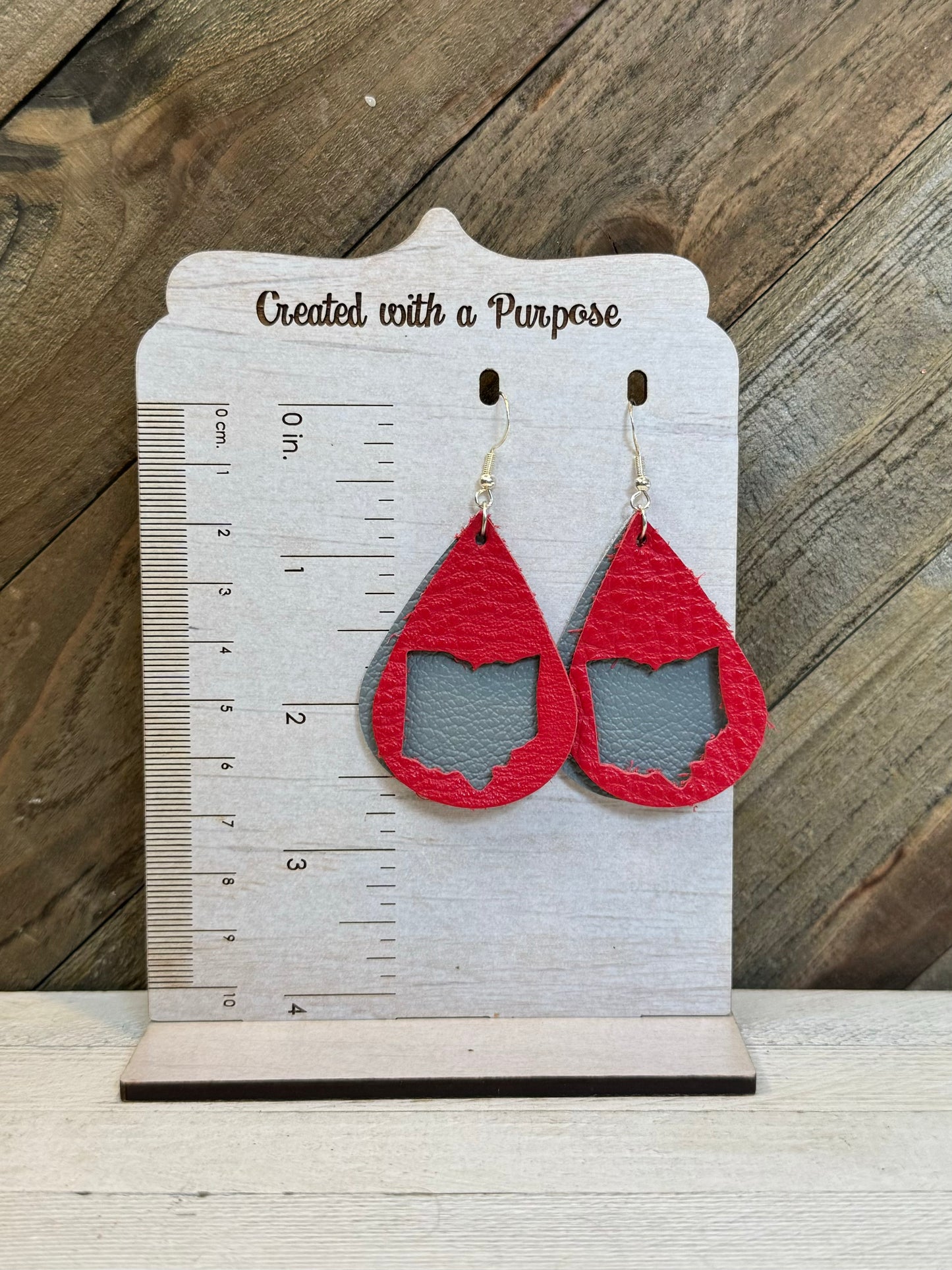 Gray and Red Leather Ohio