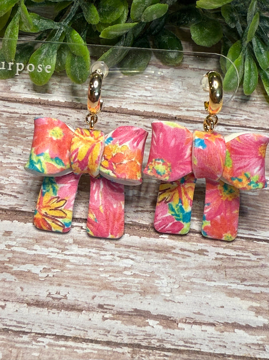 Summer Floral Bow