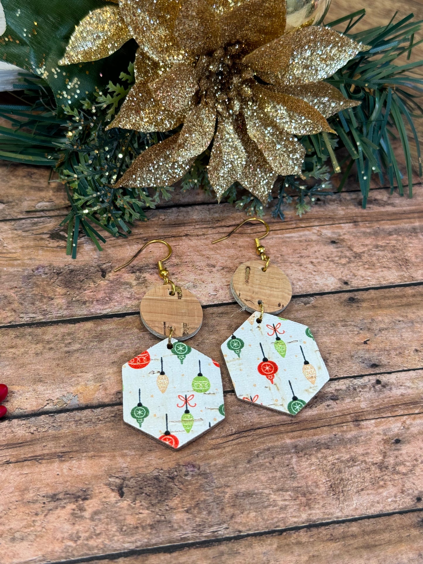 Cork Ornament Earrings