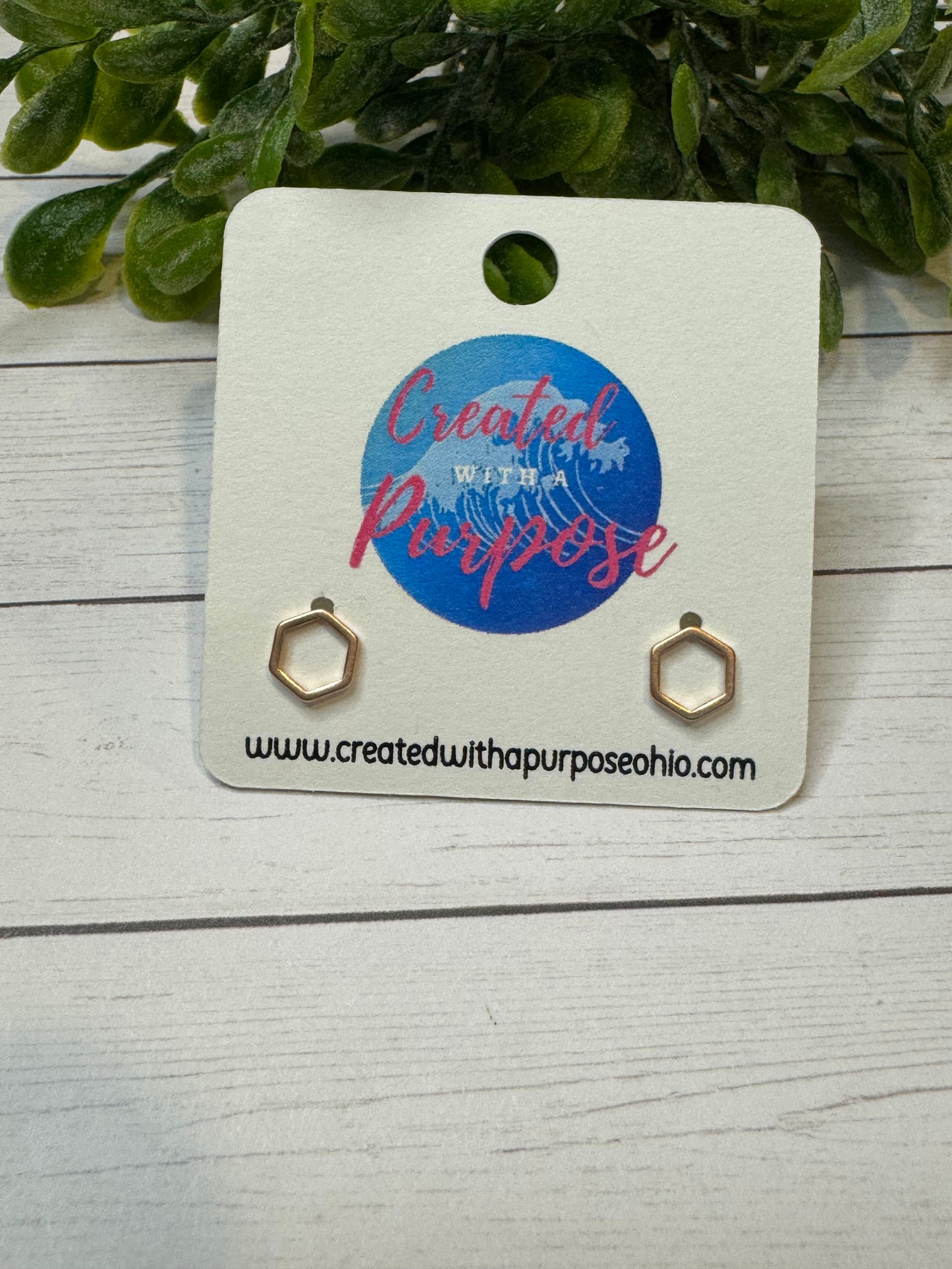 Hexagon Studs