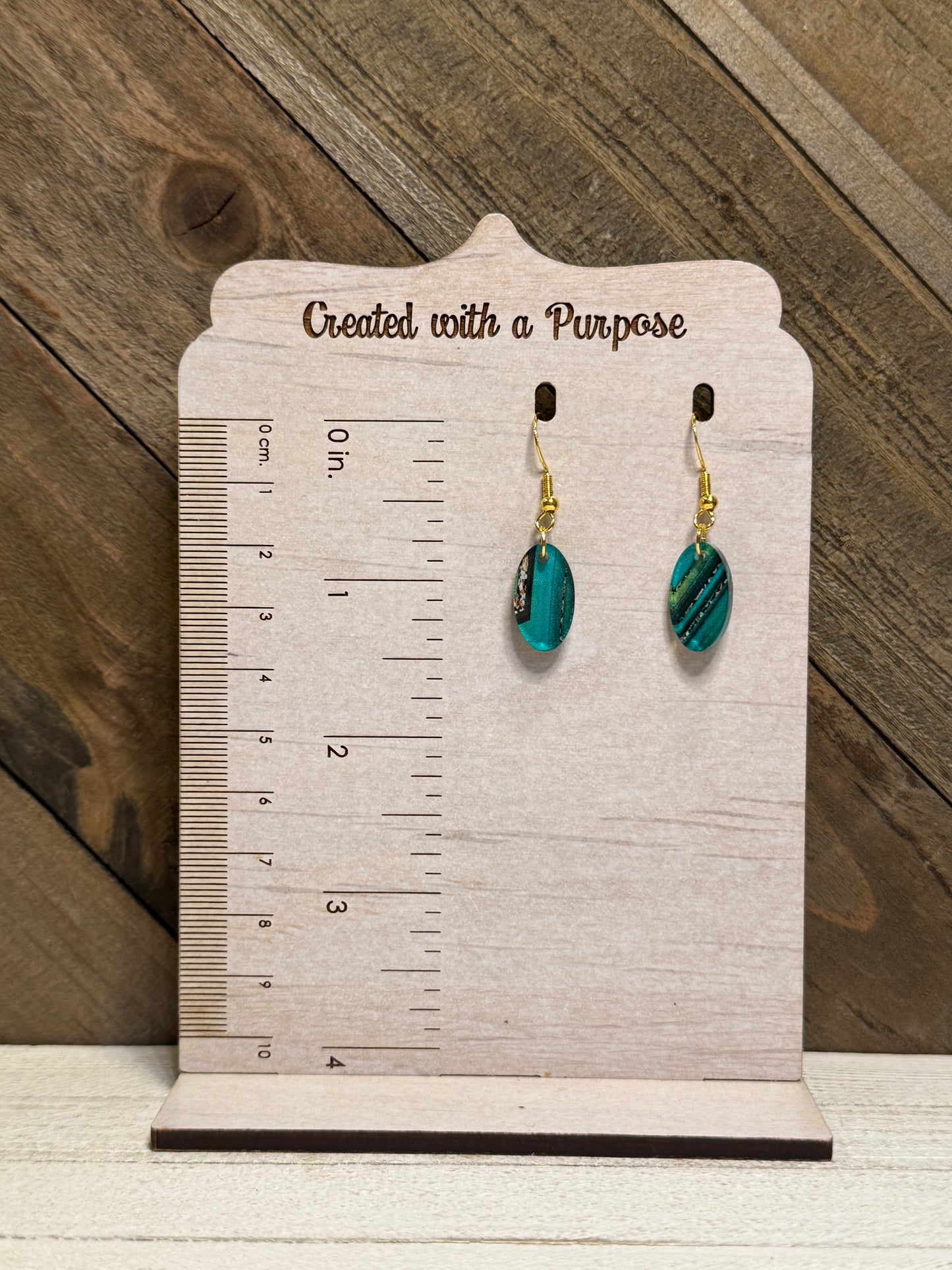 Green Acrylic Oval