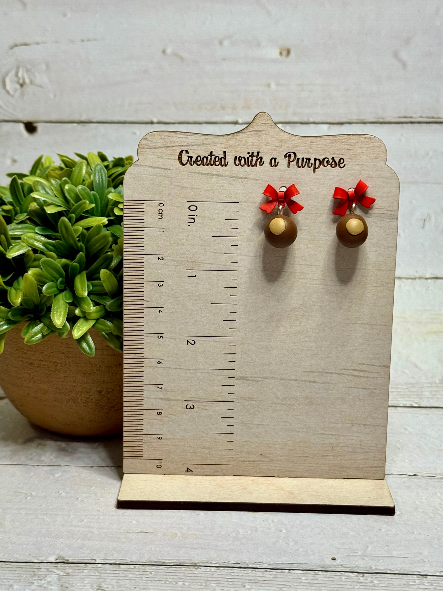 Dangle Buckeye Earrings