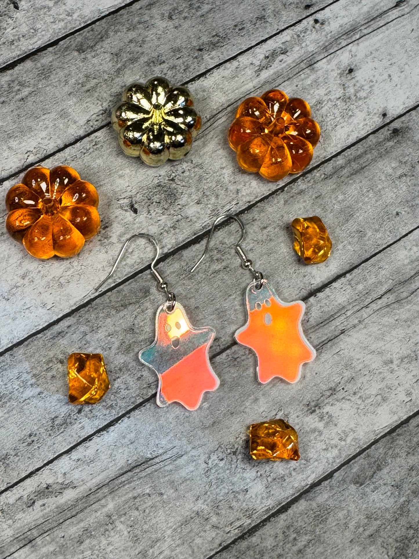 Iridescent Ghost Earrings