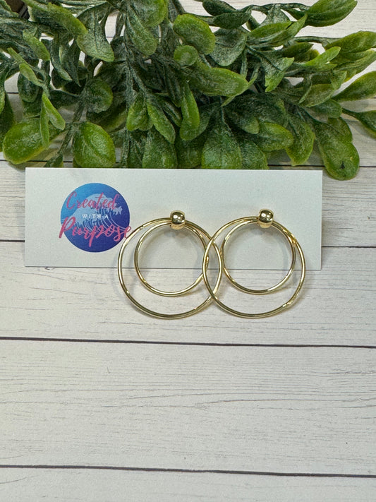 Gold Circle Stud