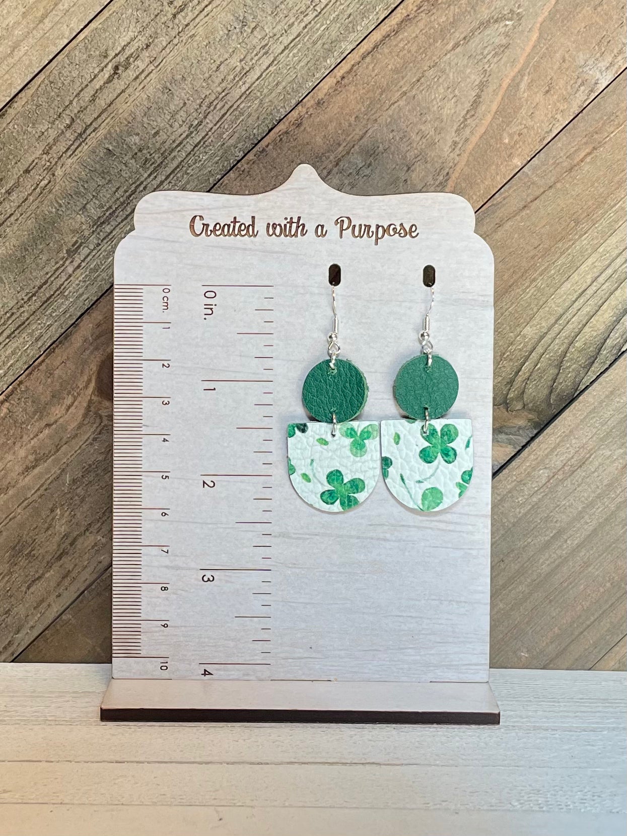 Watercolor Shamrock Earrings
