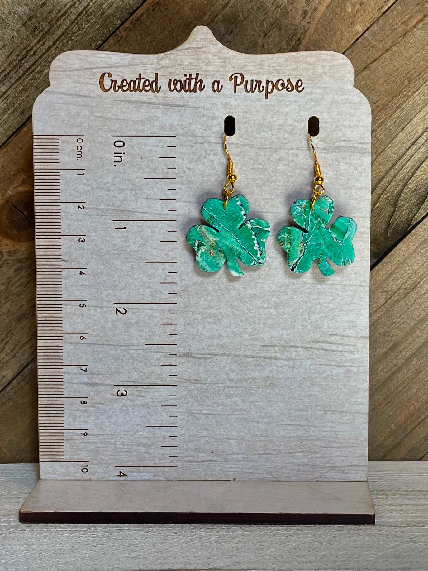 Shamrock Polymer Clay Earrings