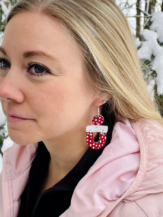 Red Dots Earrings