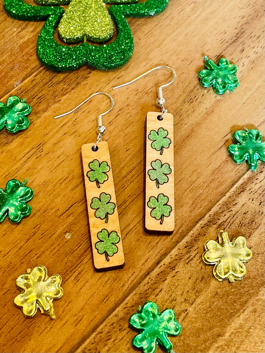 Wooden Shamrock Bar