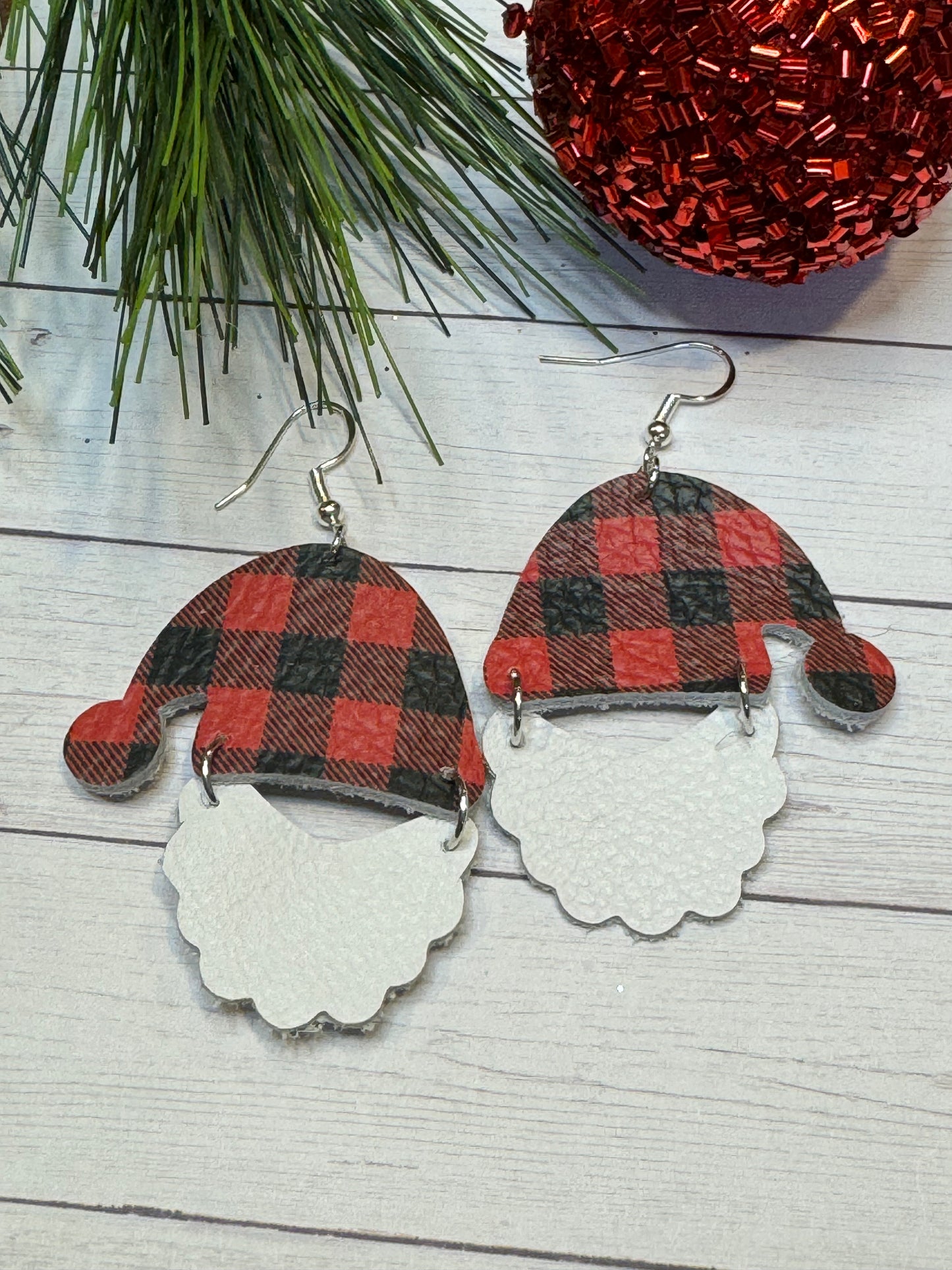 Red and Black Buffalo Santa