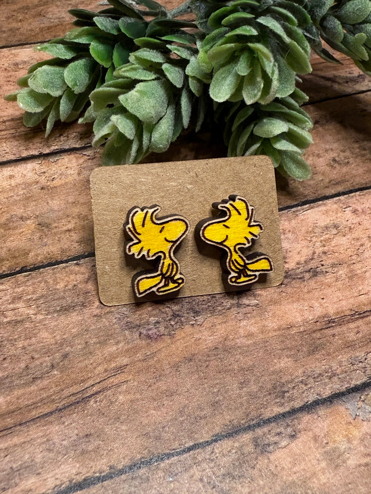 Yellow Bird Studs