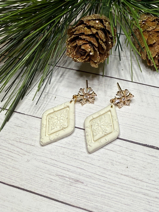 Diamond Snow Earrings