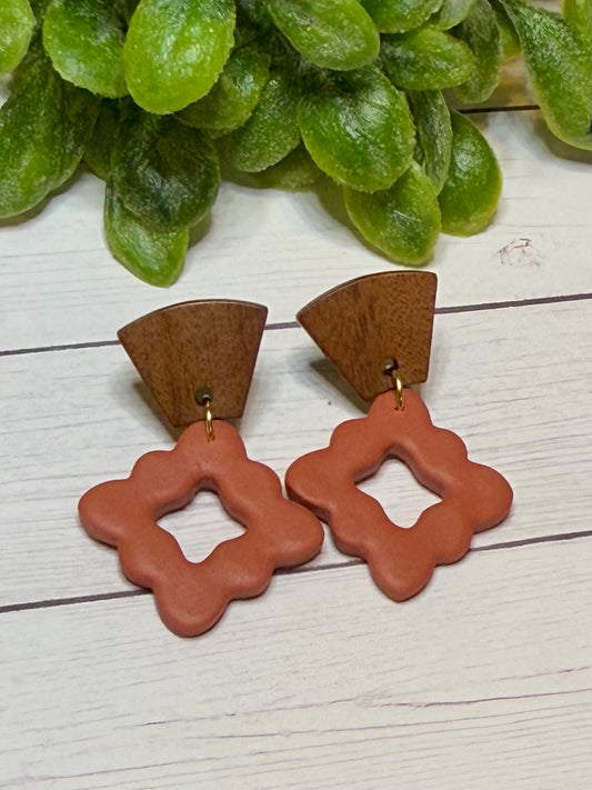 Terracotta Polymer Clay Earring