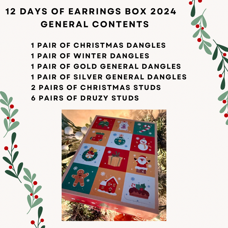 12 Days of Earrings 2024 Advent Calendar