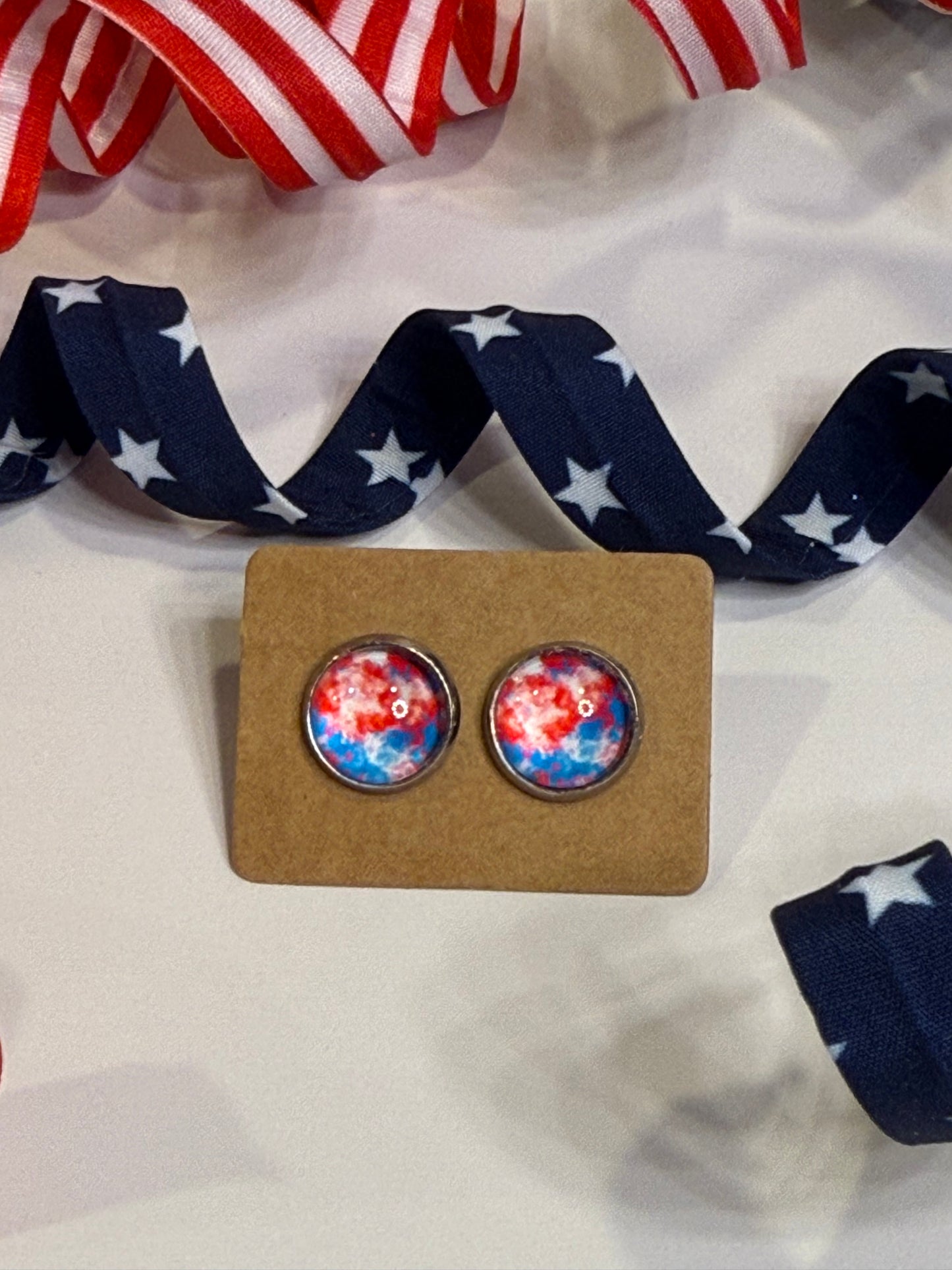 Blue and Red Stud