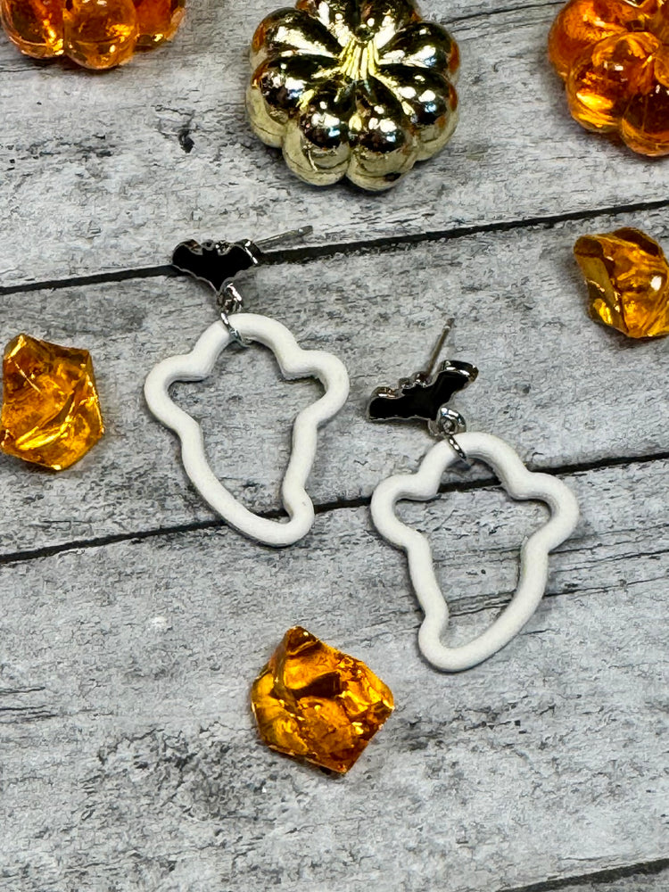 Open Ghost Earrings