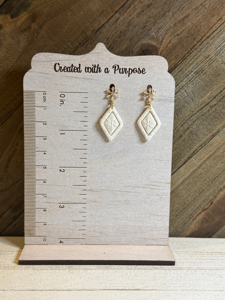 Diamond Snow Earrings