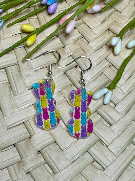 Marshmallow Bunny Earrings