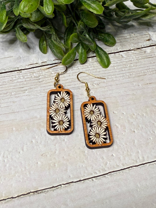 Daisy Bar Earrings