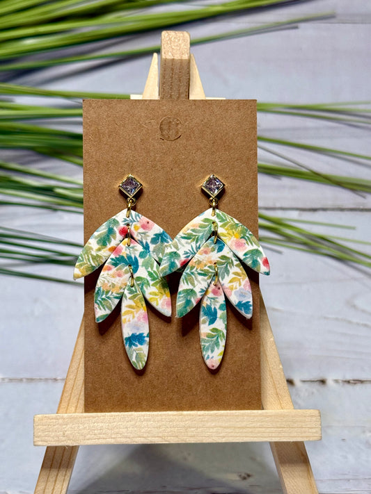 Triple Tropical Earring