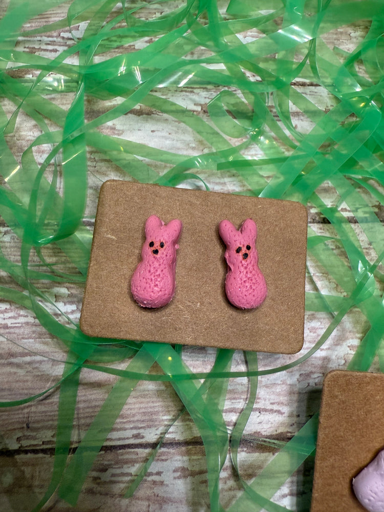 Marshmallow Bunny Studs