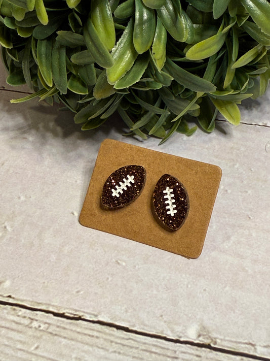 Brown Sparkle Football Studs