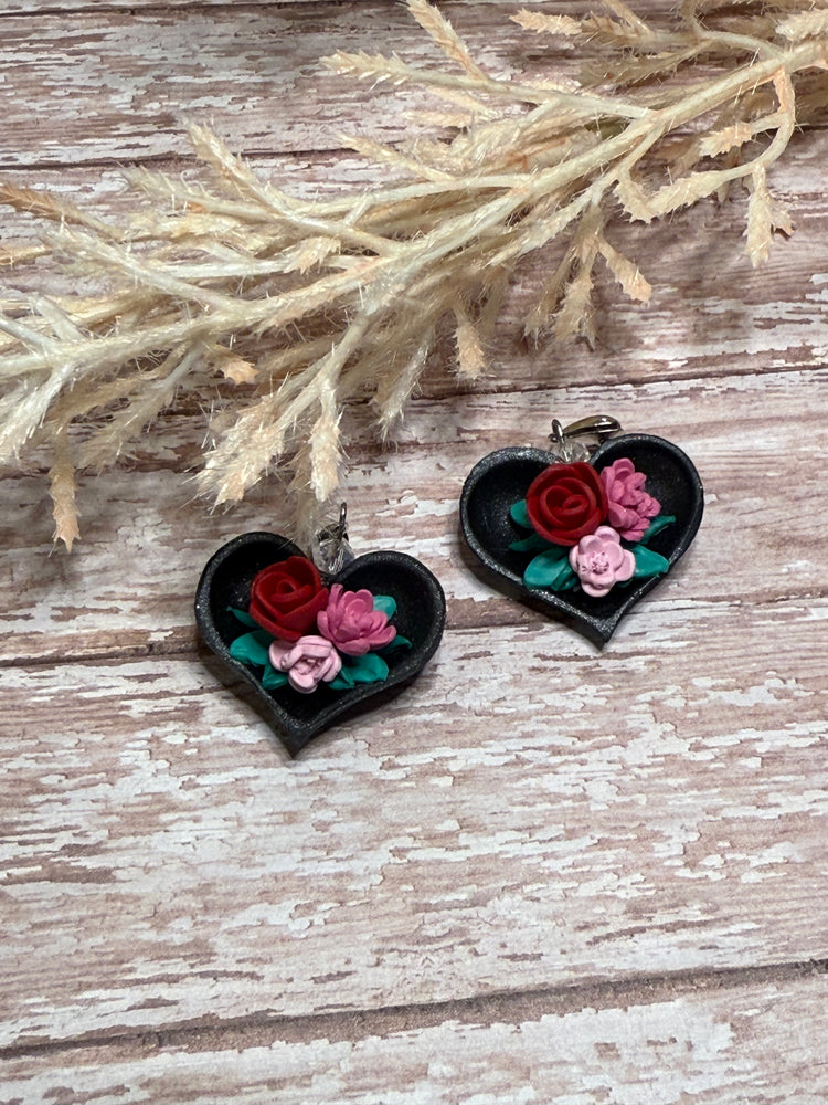 Clay Heart Earrings