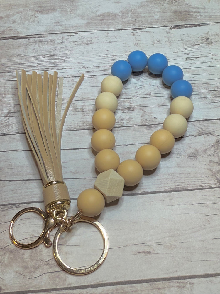 Blue with Tan Tassel