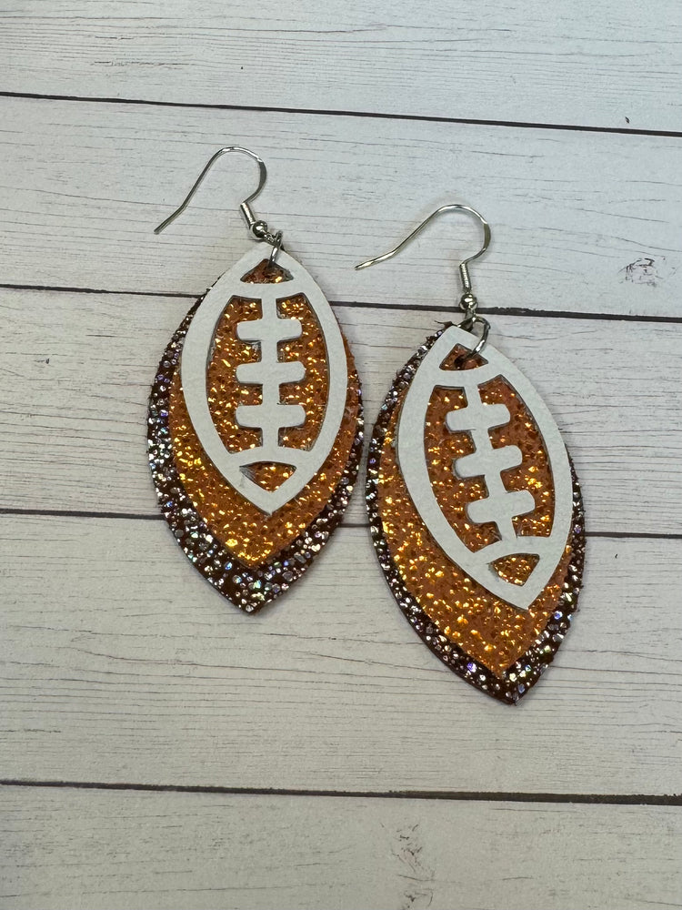 Sparkle Orange and Brown Football