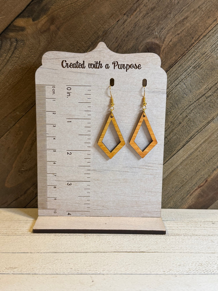 Open Diamond Earrings