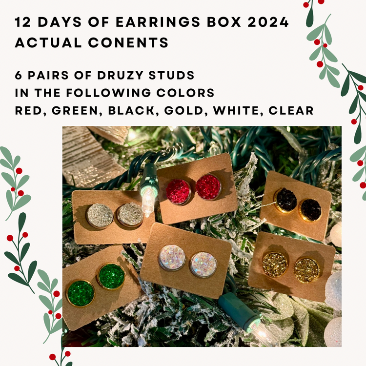 12 Days of Earrings 2024 Advent Calendar