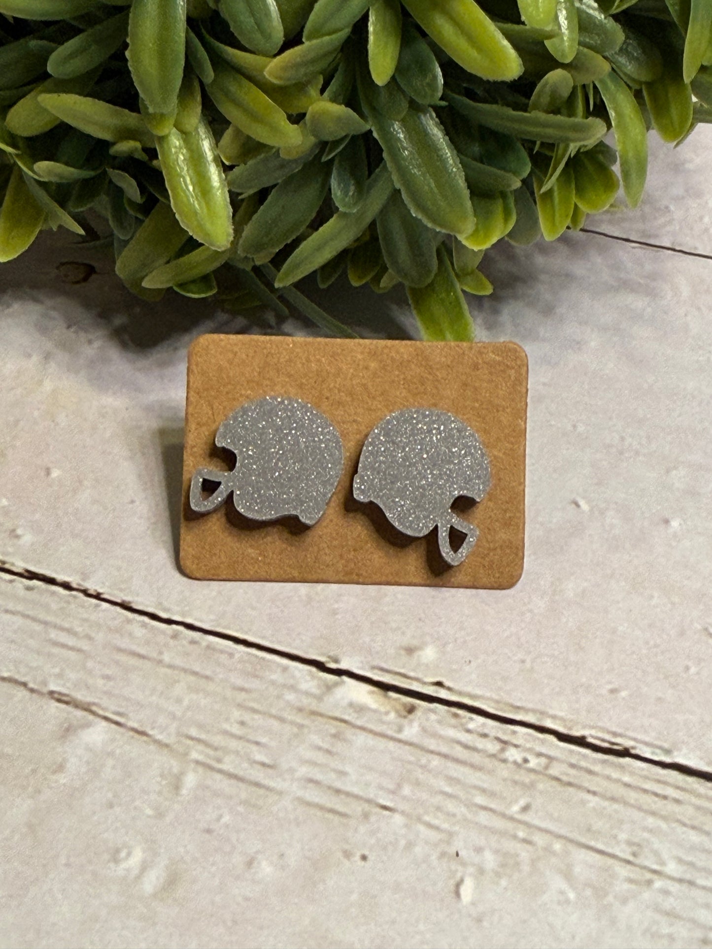 Silver Football Helmet Studs