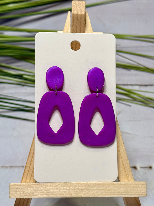 Bright Purple Earrings