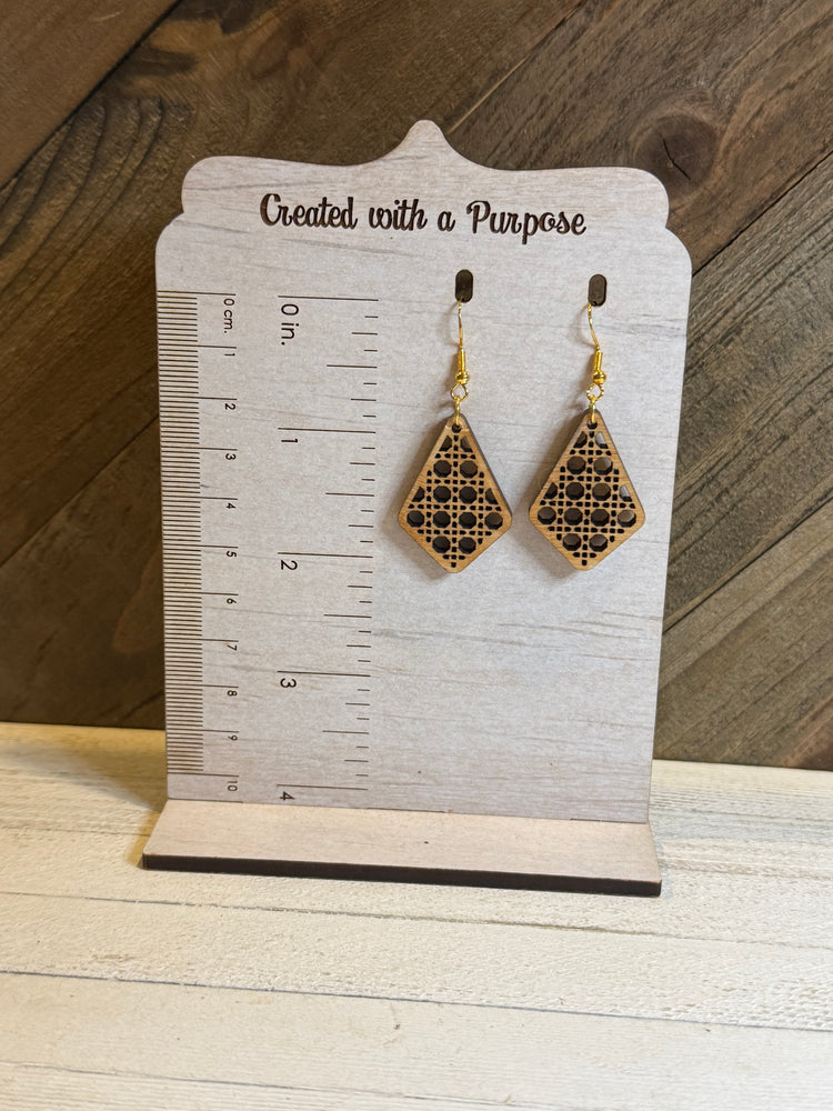 Rattan Diamond Earrings