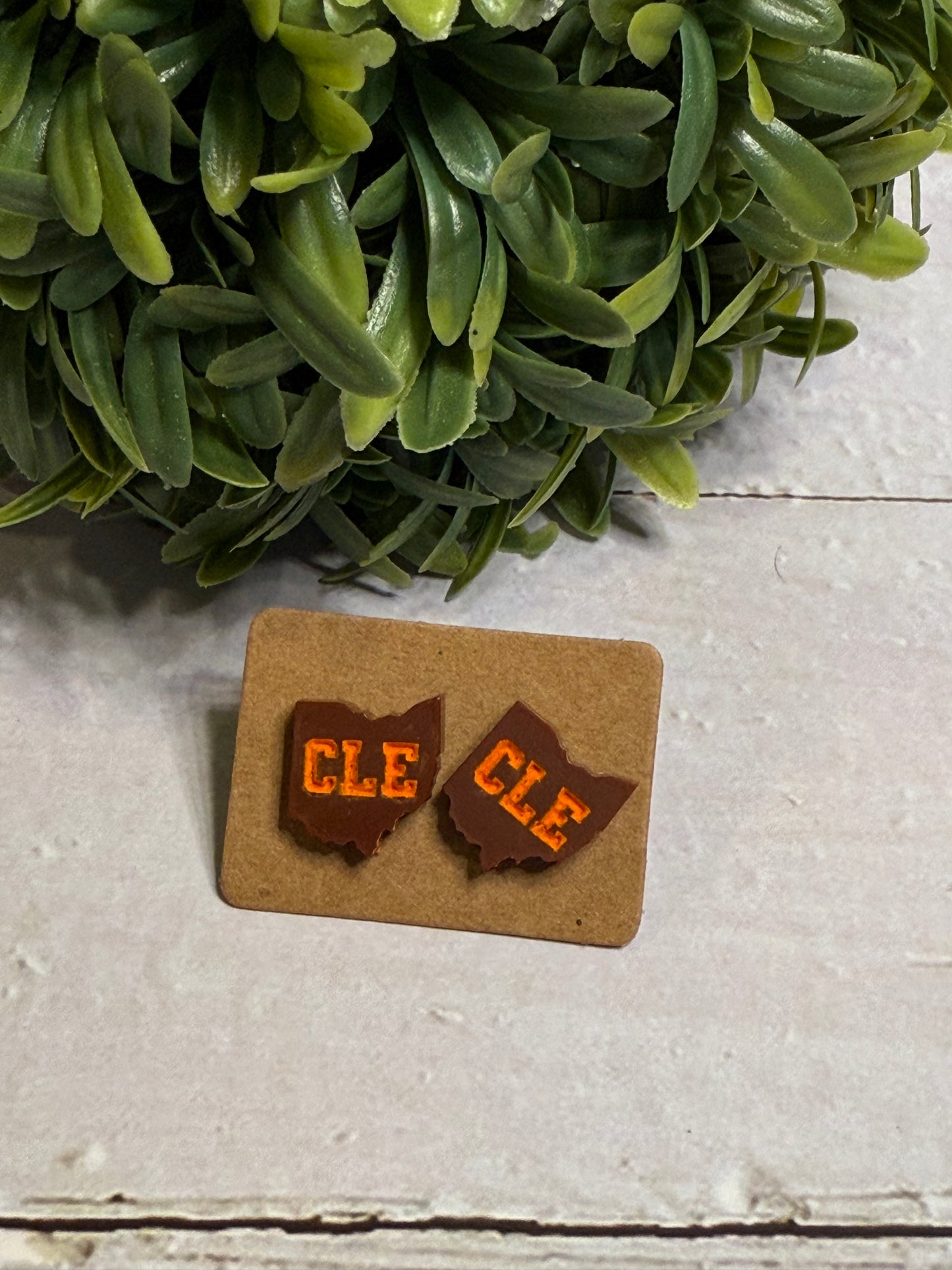 Brown CLE Studs