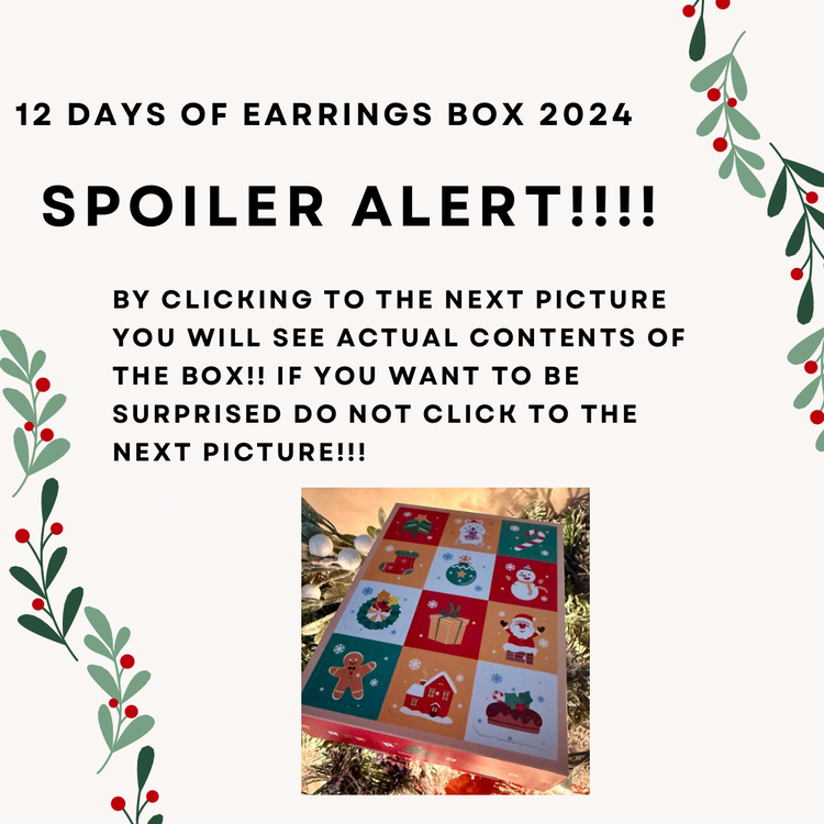 12 Days of Earrings 2024 Advent Calendar