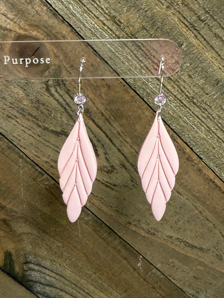 Pink Statement Earring