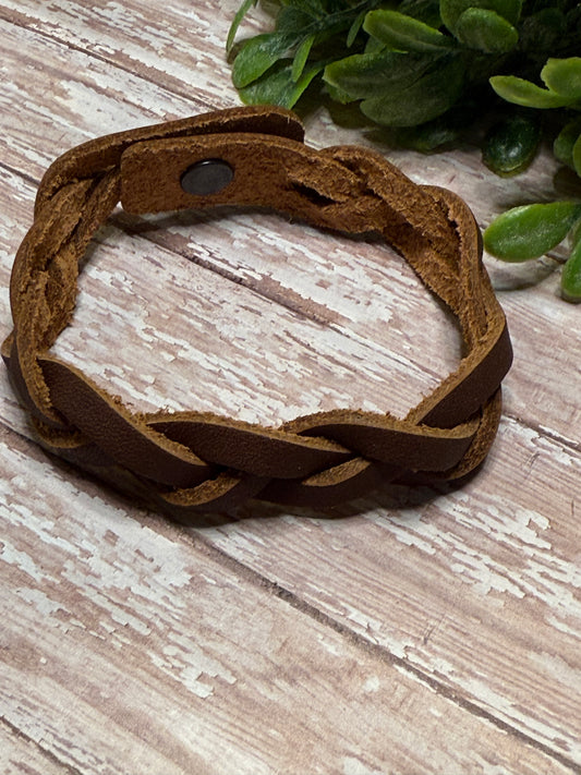 Braided Brown Bracelet