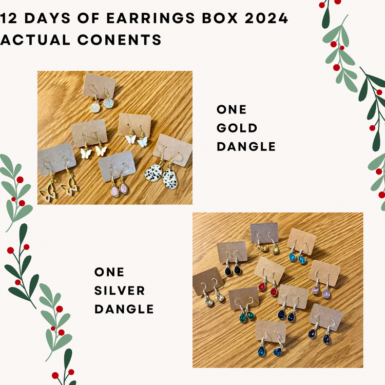 12 Days of Earrings 2024 Advent Calendar